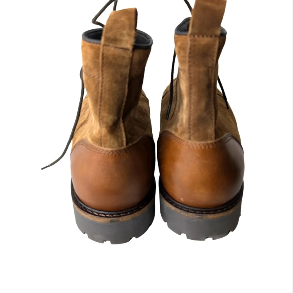 Bruno Magli Brett Lug Sole in Cognac Brown... Size 12